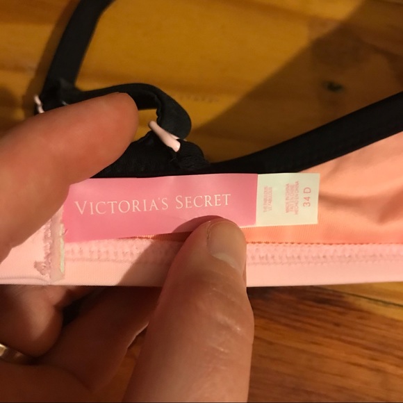 Victoria’s Secret Coral Pink Bikini, EUC, L/34D - Picture 9 of 12